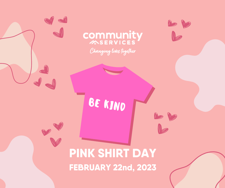 Today is Pink Shirt Day! Community Services Maple Ridge & Pitt Meadows